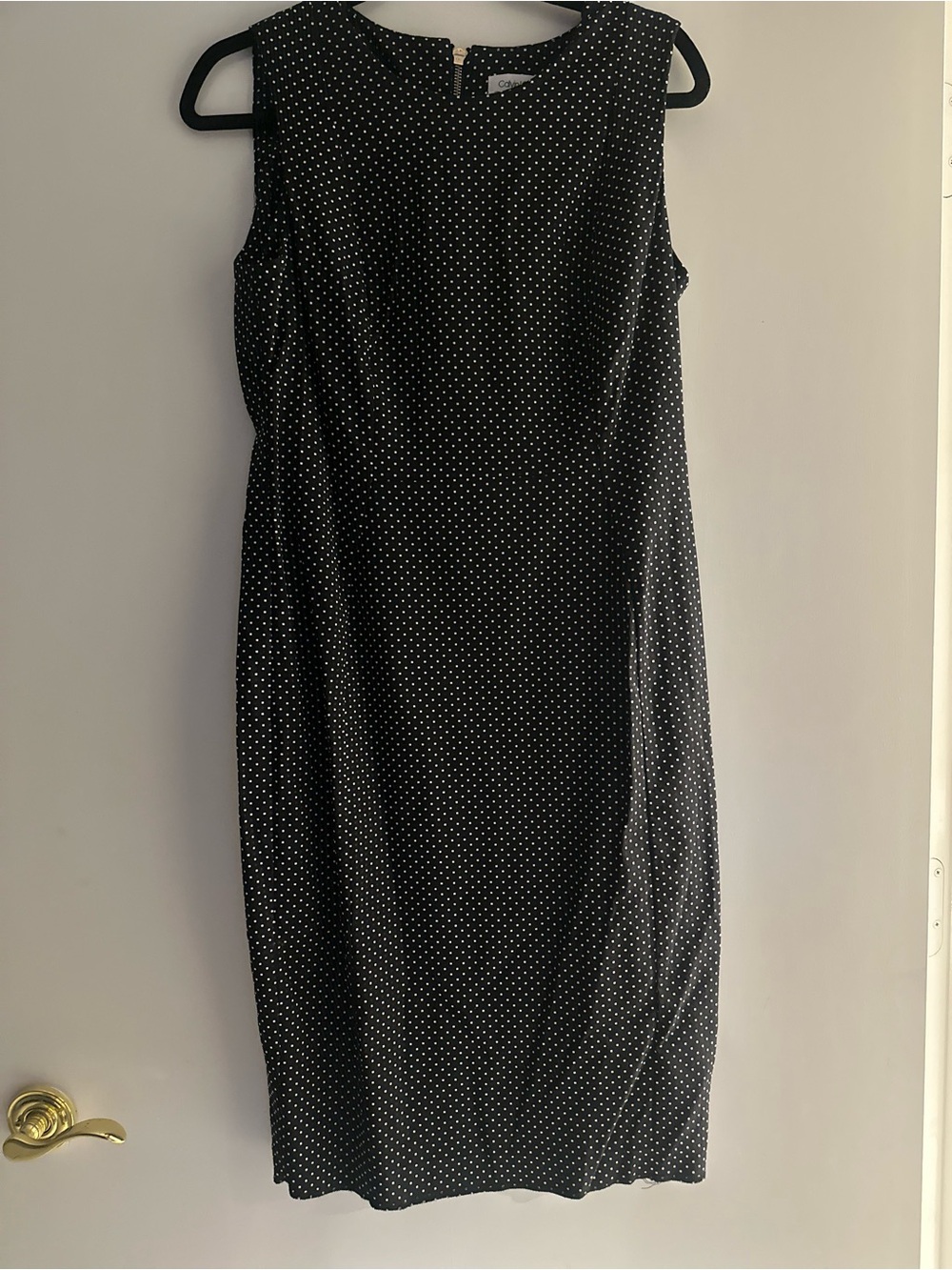 Calvin Klein Pattern  Sleeveless Sheath Dress - Classic Elegant Fit ✨
